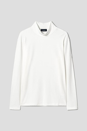 [란스미어 골프] [Golf] 남성 반터틀 티셔츠  화이트 (LA4841L521)_WHITE-a