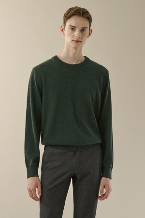 [란스미어 골프] [Golf] 남성 캐시미어 라운드  그린 (LA4851L56M)_GREEN-a