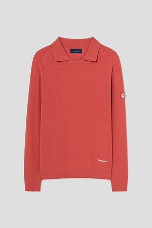 [란스미어 골프] [Golf] 남성 골프 긴팔 티칼라 스웨터  브릭 (LA5251L51C)_BROWN-a