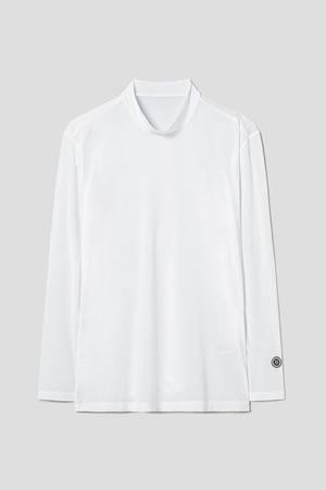 [Essential] 남성 하이넥 냉감 베이스레이어 - 화이트_WHITE-a