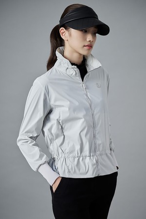 여성 가을 홑겹 블루종 바람막이 점퍼 - 라이트 그레이_GREY-a