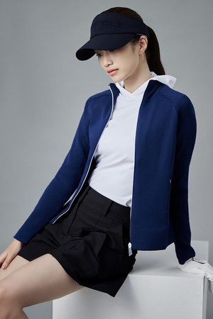 여성 풀집 니트 미드레이어 - 로얄 블루_BLUE-a