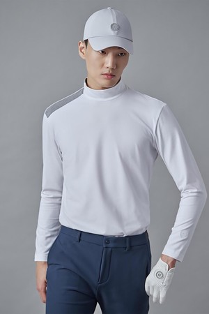 남성 컬러 기모 베이스레이어 - 화이트_WHITE-a
