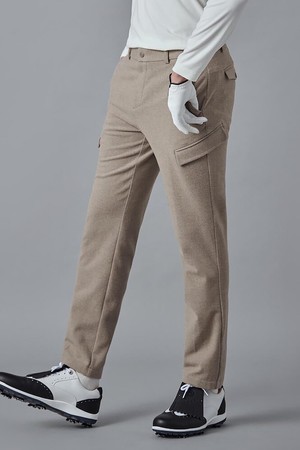 [Premium] 남성 기모 테이퍼드 팬츠 - 베이지_BEIGE-a