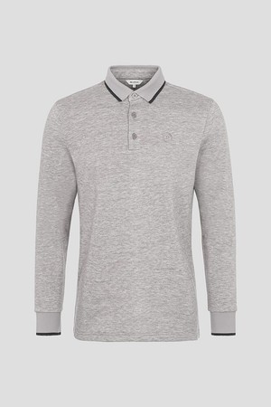 남성 기모 칼라 티셔츠 - 베이지_BEIGE-a