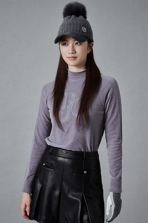 여성 원포인트 블루종핏 티셔츠 - 그레이_GREY-a