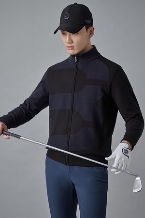남성 방풍 풀집업 카디건 - 블랙_BLACK-a
