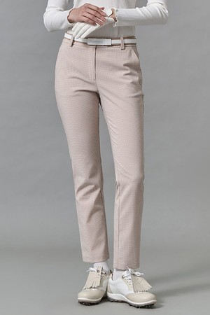 여성 패턴 뉴 슬림 핏업팬츠 - 베이지_BEIGE-a