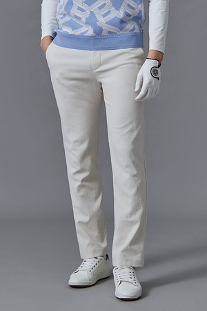 남성 리넨 혼방 스트레이트 팬츠 - 아이보리_IVORY-a