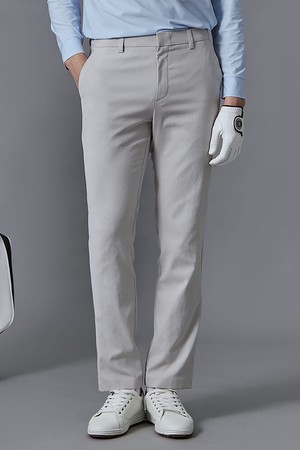 남성 리넨 혼방 스트레이트 팬츠 - 라이트 그레이_GREY-a