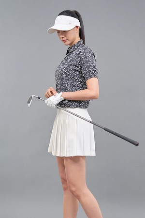 여성 봄 플리츠 큐롯 - 화이트_WHITE-a