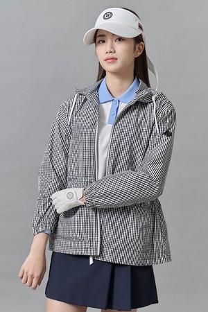 여성 중힙 패턴 사파리 아우터 - 블랙_BLACK-a