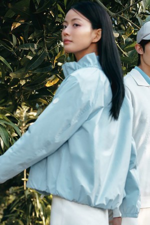 여성 안감 바람막이 점퍼 - 스카이 블루_BLUE-a