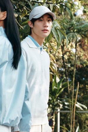 남성 니트 패턴 풀오버 - 화이트_WHITE-a