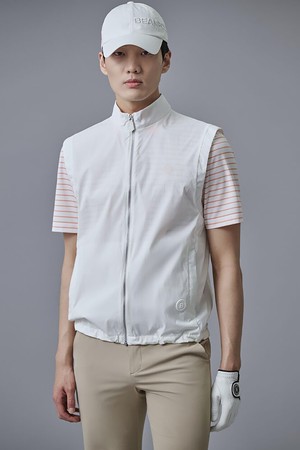 남성 경량 펀칭 베스트 - 화이트_WHITE-a