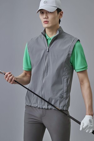 남성 경량 펀칭 베스트 - 애쉬_GREY-a