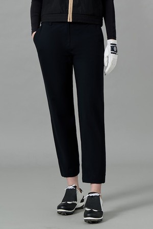 여성 트리코트 쿨한 조거 팬츠 - 블랙_BLACK-a