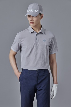 남성 시어서커 반팔 티셔츠 - 그레이_GREY-a