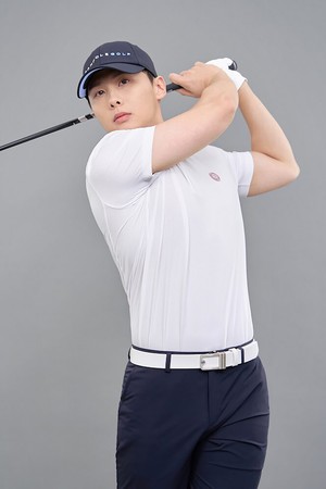 남성 에어홀메쉬 반팔 티셔츠 - 화이트_WHITE-a