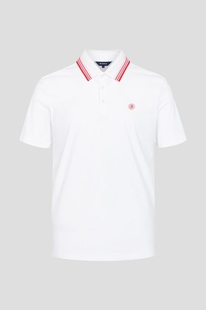 남성 메쉬 반소매 티셔츠 - 화이트_WHITE-a