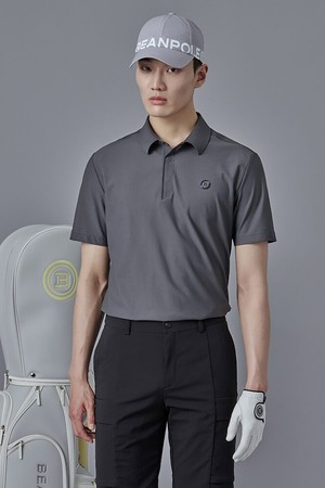 남성 허니콤 반소매 티셔츠 - 애쉬_GREY-a