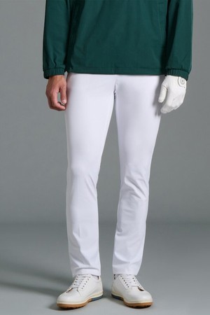 남성 가을 면터치 슬림 팬츠 - 화이트_WHITE-a