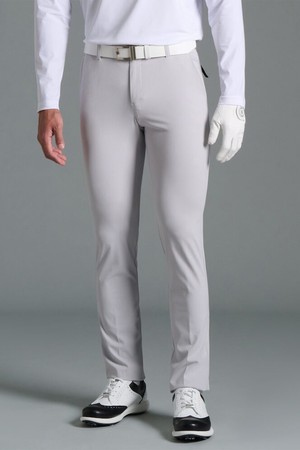 남성 가을 면터치 슬림 팬츠 - 라이트 그레이_GREY-a