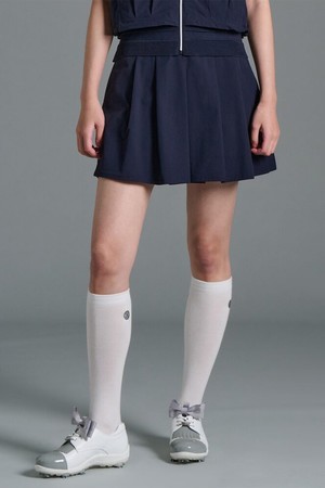 여성 셋업 스커트형 팬츠 - 네이비_NAVY-a