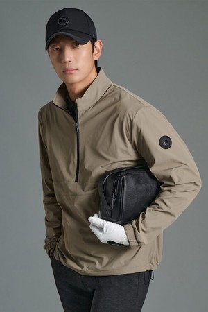 남성 아노락 티셔츠 - 베이지_BEIGE-a