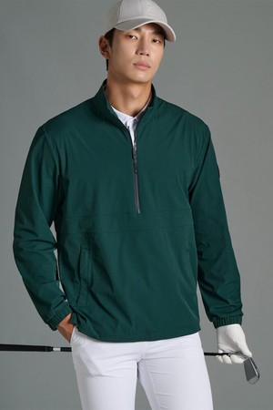 남성 아노락 티셔츠 - 그린_GREEN-a