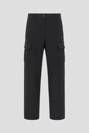 여성 테이퍼드 팬츠 - 블랙_BLACK-a