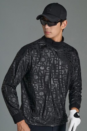 남성 윈드 프루프 티셔츠 - 블랙_BLACK-a