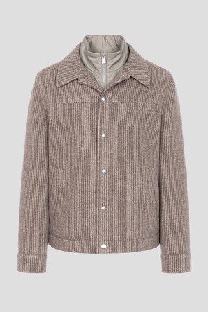 [란스미어 골프] [Golf] 남성 울 저지 트러커  베이지 (LA5938L55A)_BEIGE-a