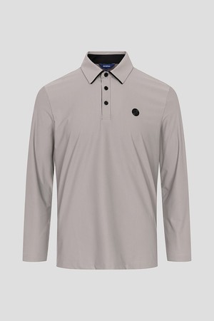 남성 칼라 포인트 소매 배색 티셔츠  베이지 (BJ5941B93A)_BEIGE-a