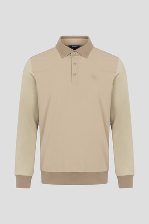 남성 우븐 맨투맨 칼라 티셔츠  베이지 (BJ5941B20A)_BEIGE-a