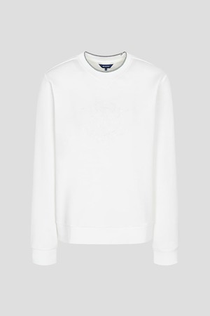 여성 원포인트 블루종핏 긴소매 티셔츠  화이트_WHITE-a