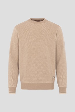 남성 텍스처 패턴 방풍 풀오버  베이지_BEIGE-a