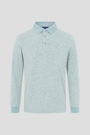 남성 약기모 피케 칼라 티셔츠  라이트 그린_GREEN-a