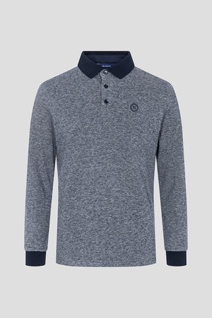 남성 약기모 피케 칼라 티셔츠  네이비_NAVY-a