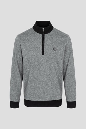 남성 니트라이크 하프 집업 티셔츠  애쉬_GREY-a