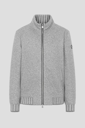 [란스미어 골프] [Golf] 남성 캐시미어 저지 블루종  라이트 그레이 (LA5938L532)_GREY-a