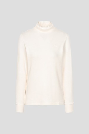 여성 더블 하이넥 긴팔 티셔츠 - 아이보리(BJ5941A490)_IVORY-a