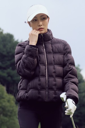 여성 숏기장 다운 - 블랙(BJ5X38A325)_BLACK-a