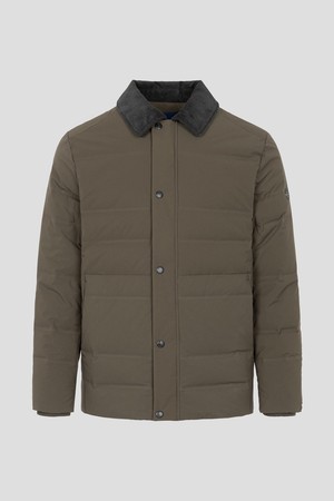 남성 셔츠형 다운 재킷 - 카키(BJ5X38B06H)_GREEN-a