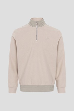 남성 울라이크 반집업 티셔츠 - 베이지(BJ5X41B72A)_BEIGE-a