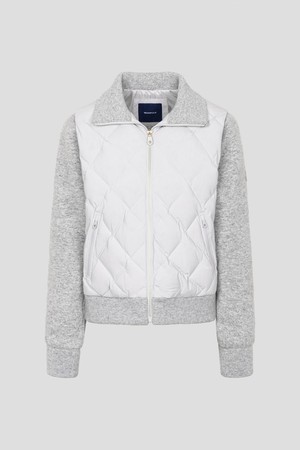 여성 니트 하이브리드 스윙 다운 - 그레이(BJ5X38A313)_GREY-a