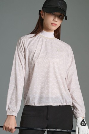 여성 패턴 아노락 긴소매 티셔츠 - 아이보리(BJ5941A480)_IVORY-a