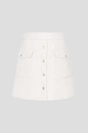 여성 패딩 퀼팅 큐롯 - 아이보리(BJ5926A440)_IVORY-a