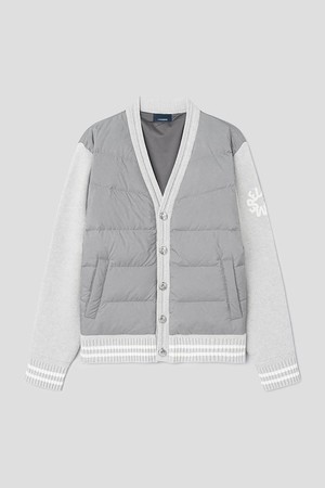 [란스미어 골프] [Golf] 남성 골프 다운 가디건 - 라이트 그레이(LA5951L562)_GREY-a