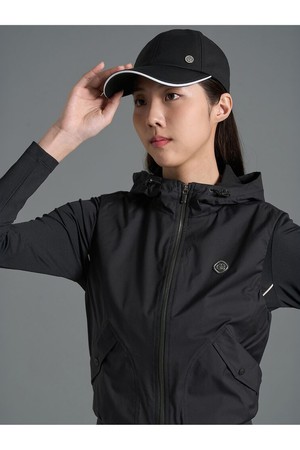 [빈폴골프][B_under] 여성 발수 후드 메쉬안감 베스트 - 블랙(BJ6136L025)-a